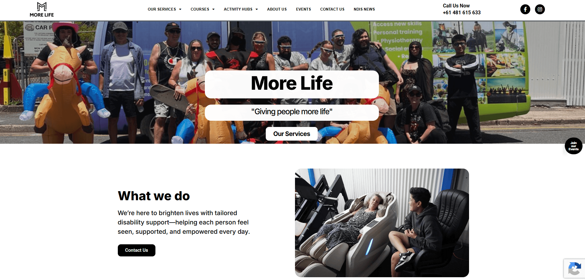 More Life Support Services Website